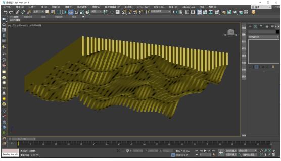 13、退出可編輯多邊形選擇狀態,并按F3實體顯示模型