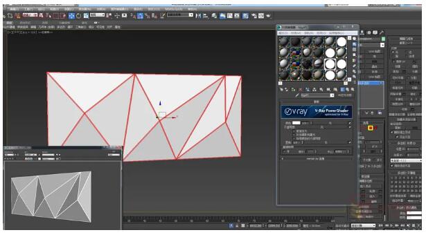 6.按快捷鍵ctrl+I鍵反選給上發(fā)光材質(zhì)