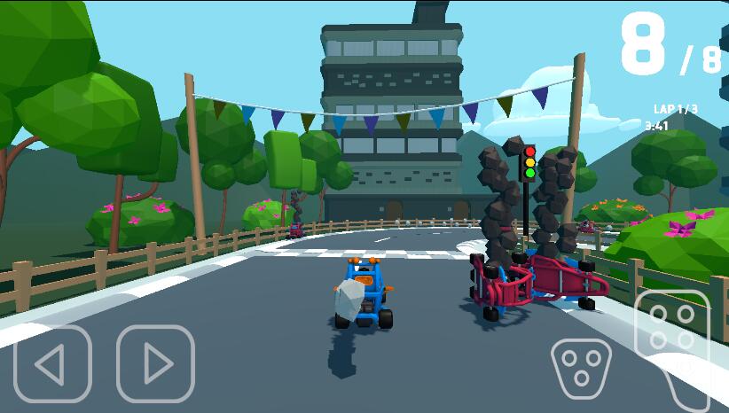 webgl網(wǎng)頁(yè)端賽車游戲場(chǎng)景